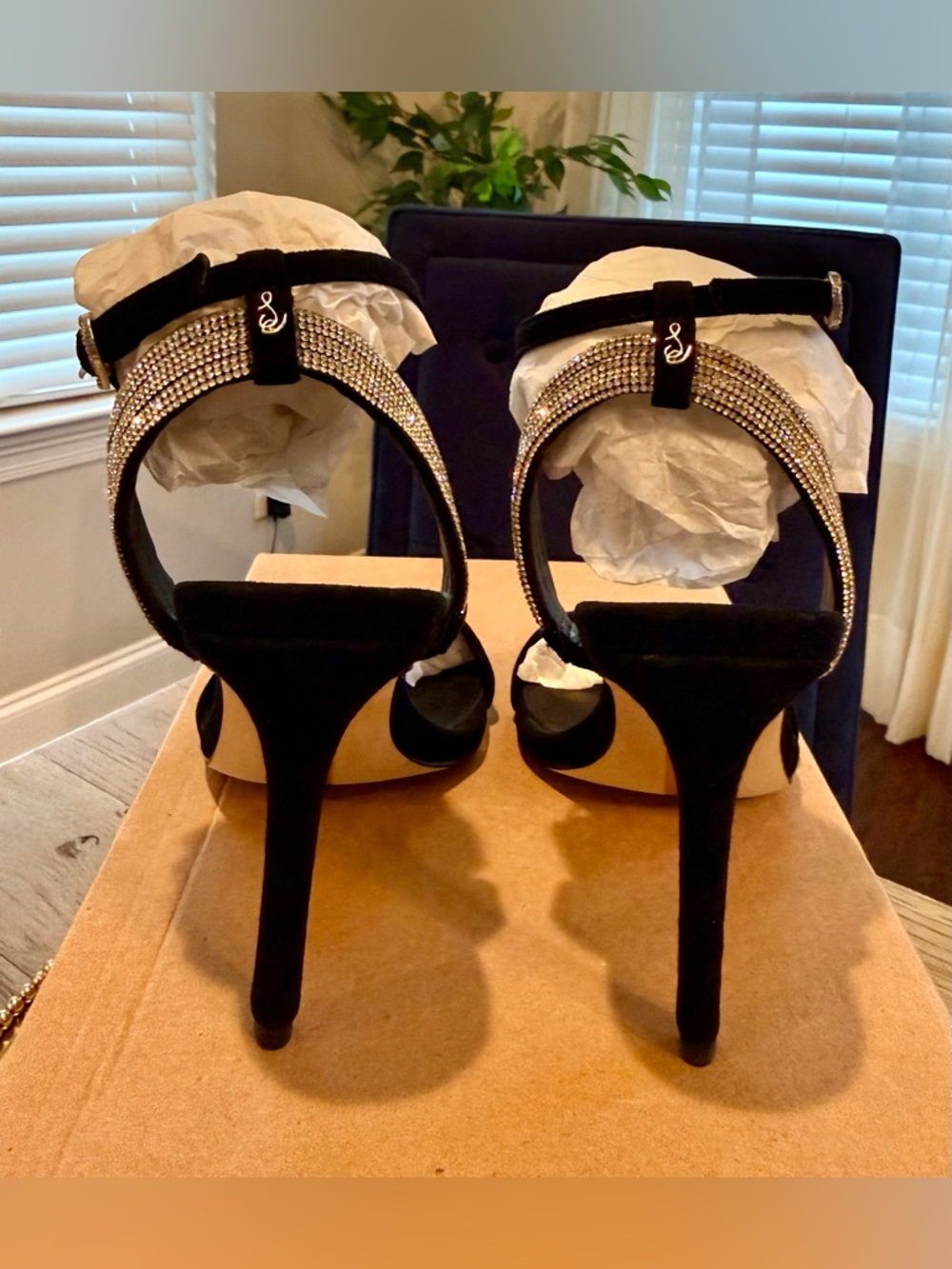 Sam Edelman Ophelia Black Suede Stiletto Heels | Sz. 6M | (NWOB) - Picture 5 of 9